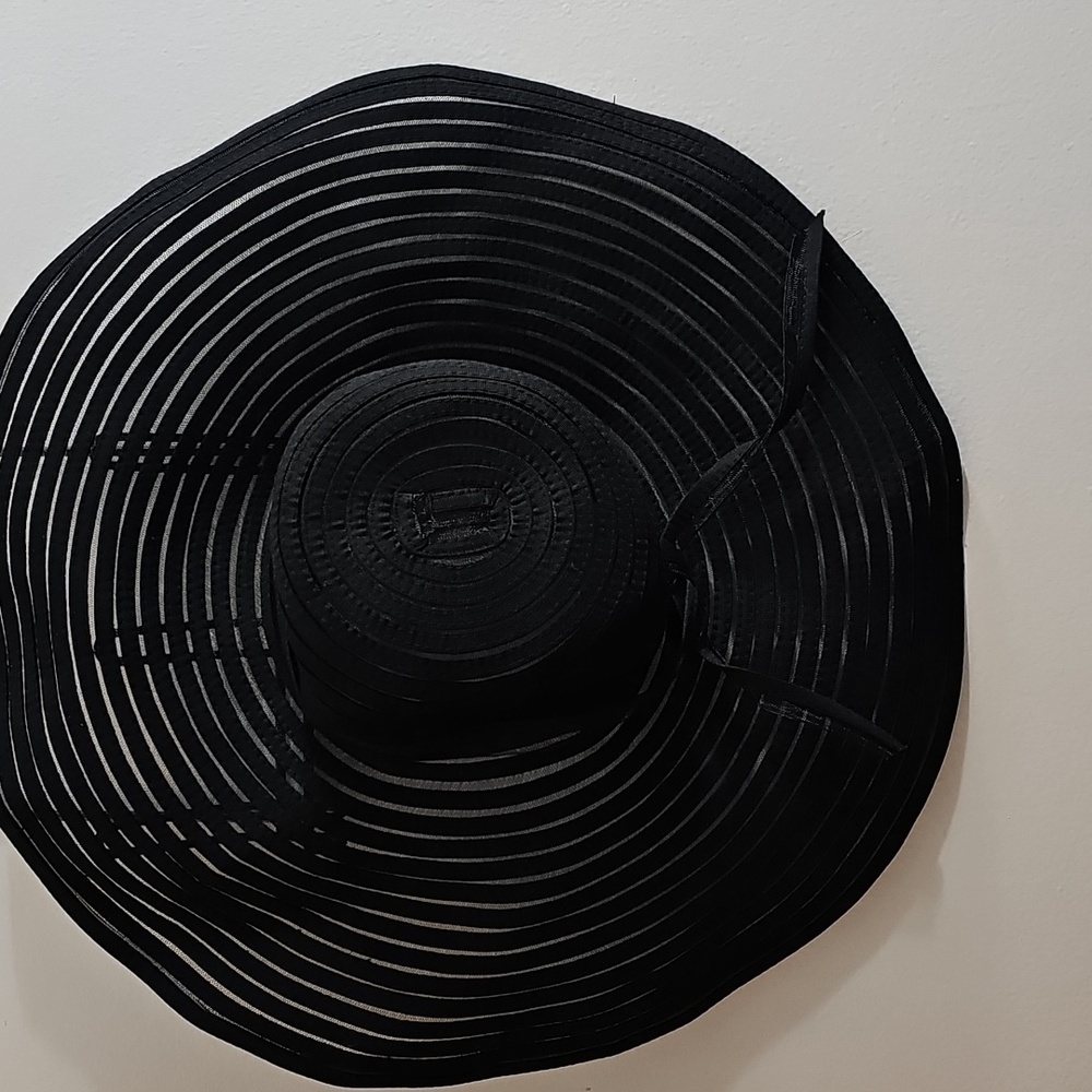 Ribbon & Mesh Elegant Floppy Sun hat